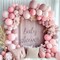 Pink Balloon Garland - Light Pink Balloons Double Stuffed Pastel Pink Balloon Arch Kit Different Sizes Baby Pink Latex Balloons for Birthday Baby Shower Wedding Princess Party Decoration